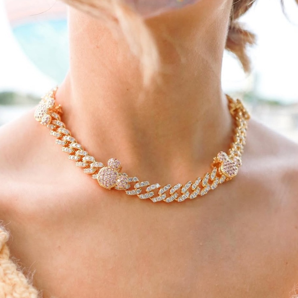 Diamond Dolls Co - Elegant Necklace with Mickey Accents